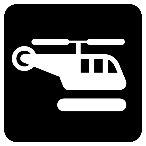 SVG Heliport sign vector drawing