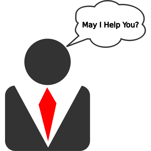 SVG Help desk icon vector graphics