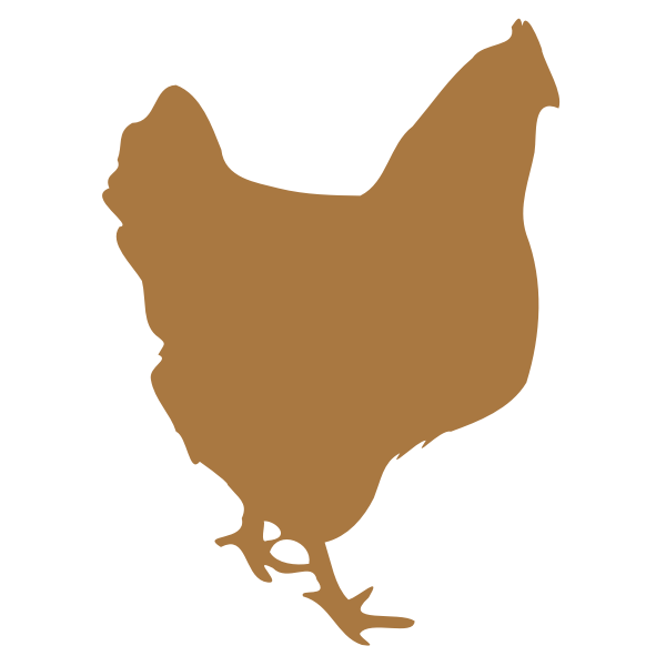 SVG Hen silhouette
