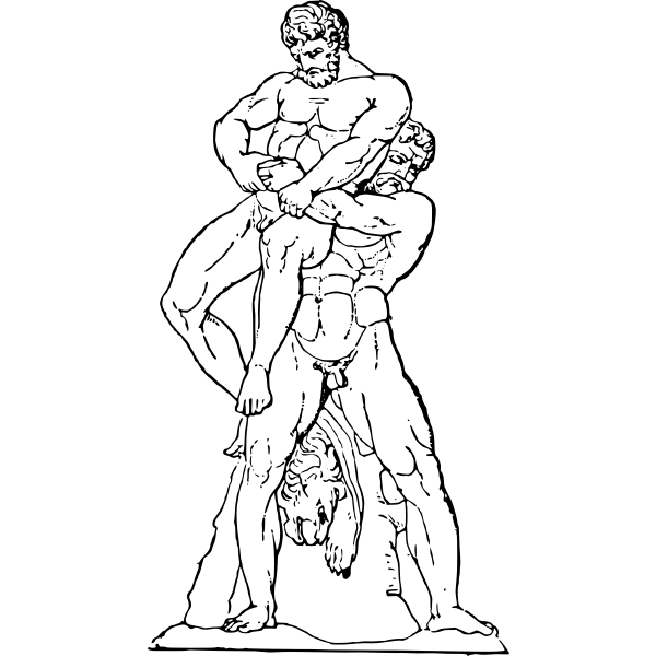 SVG HeraclesandAntaios