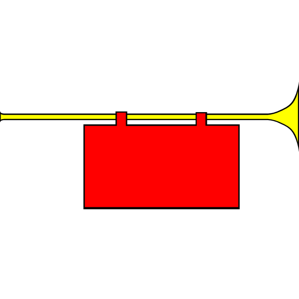 SVG Herald trumpet vector image