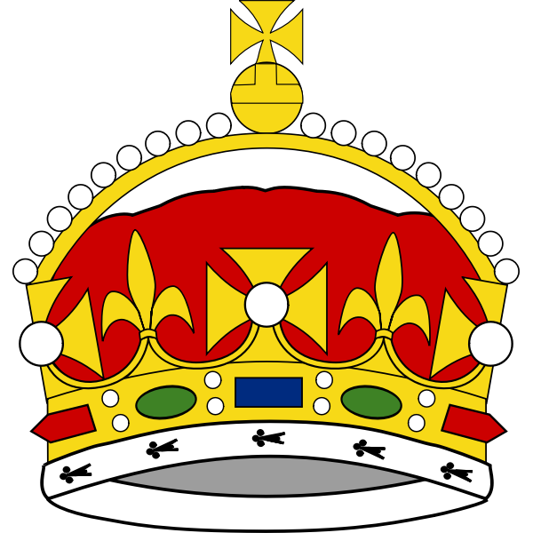 SVG Heraldic crown color graphics