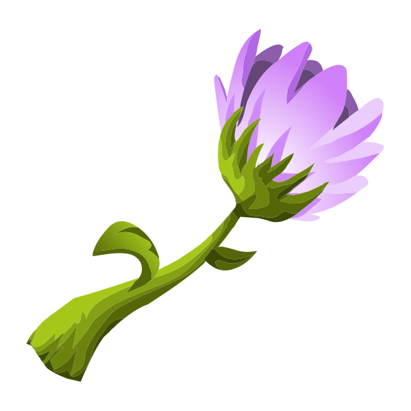 SVG herbs purple flower