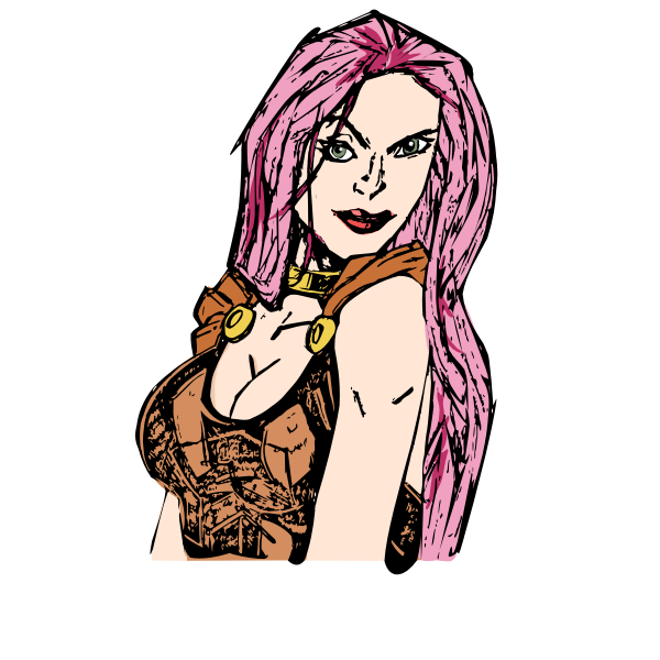 SVG Heroine smile
