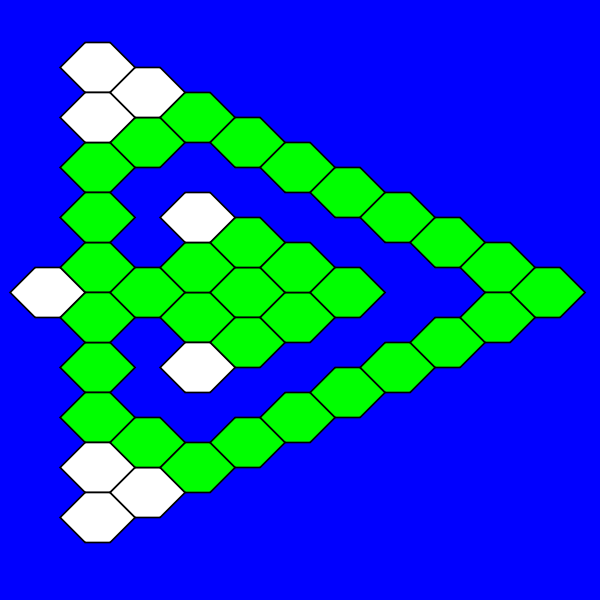 SVG hex-a-hop triangular