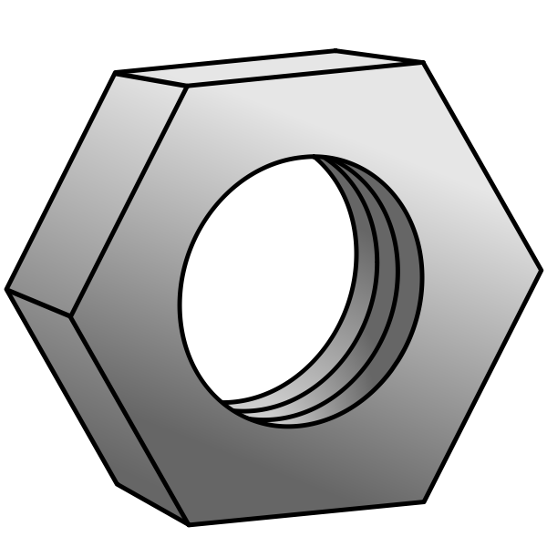 SVG hex nut