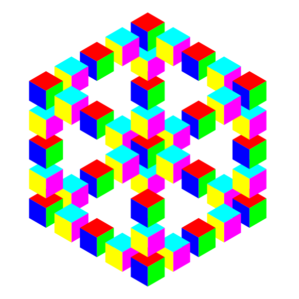 SVG Hexagon cube