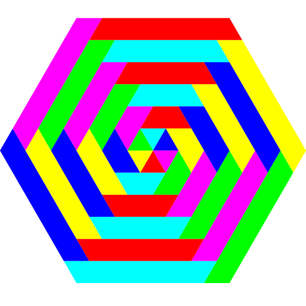 SVG Hexagon trapezoid colors