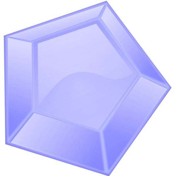 SVG Hexagonal blue diamond vector image