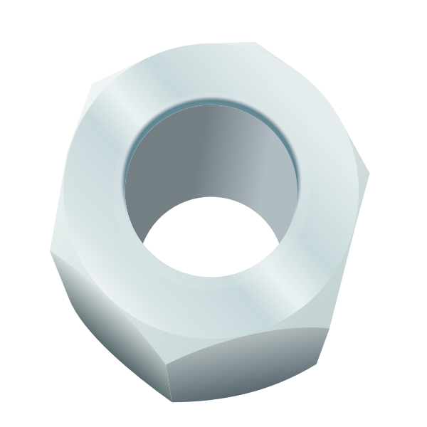 SVG Hexagonal nut vector image