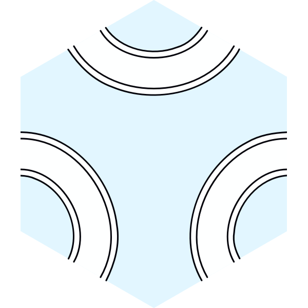 SVG Hexagonal path  knot tile