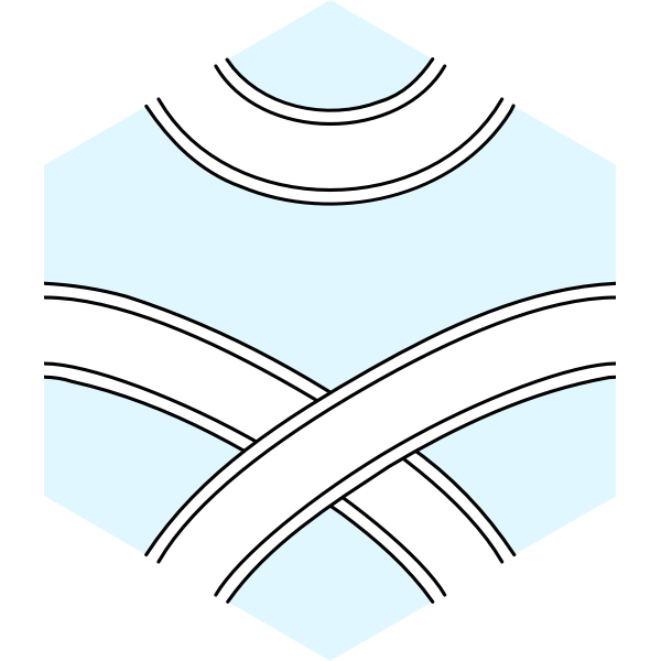 SVG Hexagonal path  knot tile