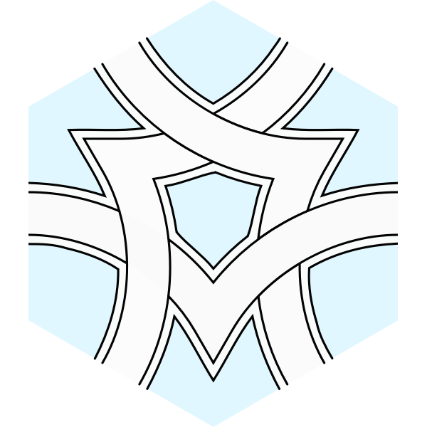 SVG Hexagonal path  knot tile