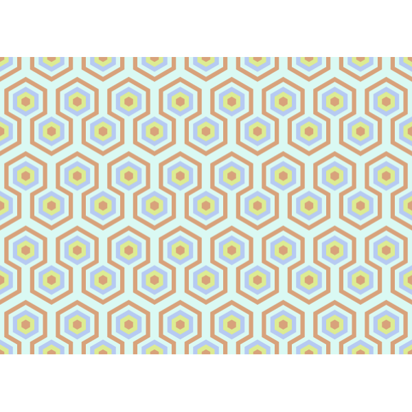 SVG Hexagonal pattern in color