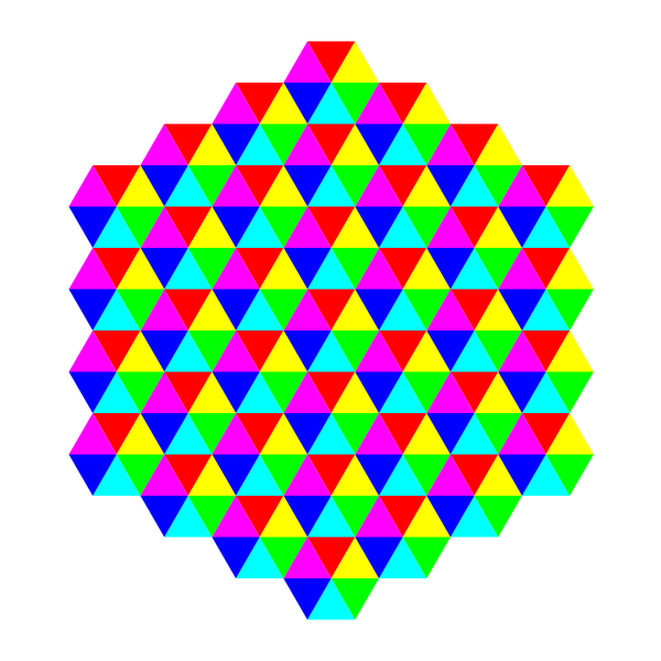 SVG hexagonal triangle tessellation