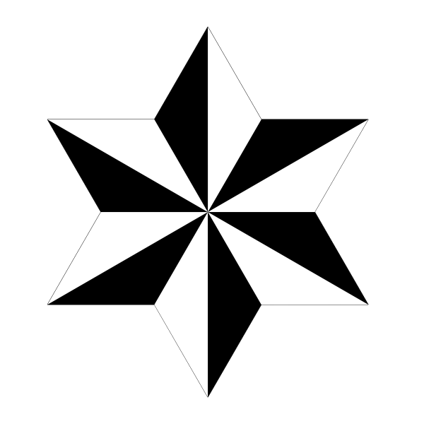 SVG Hexagram shape