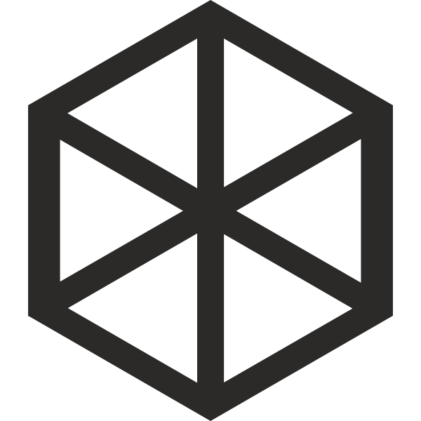 SVG Hexahedron symbol vector image