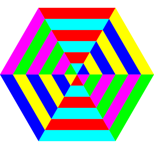 SVG Hexgon triangle stripes