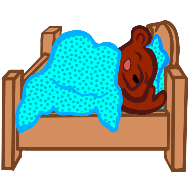SVG Hibernating bear