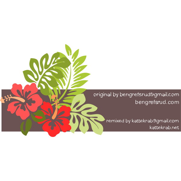SVG Hibiscus Remixed