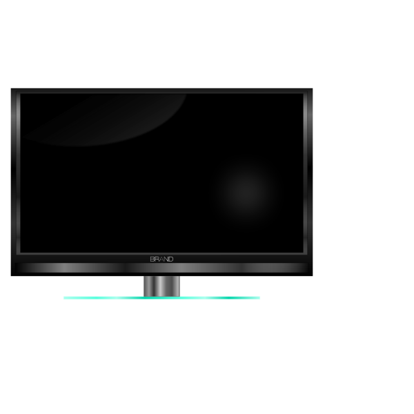 SVG High definition TV set vector clip art