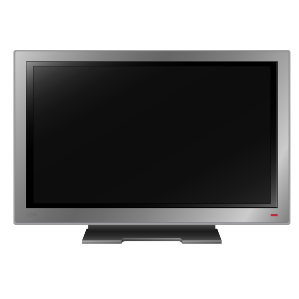 SVG High definition TV set vector image