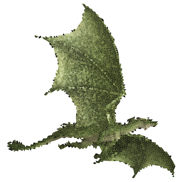 SVG High Poly Dragon