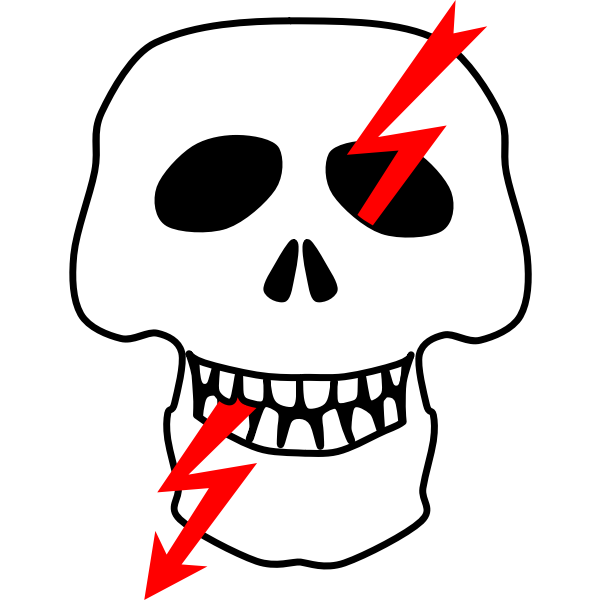 SVG High voltage danger sign in Russia vector image