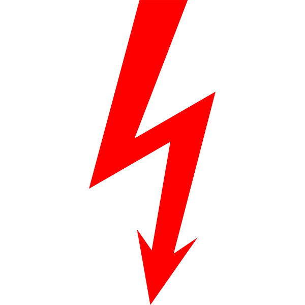 SVG High voltage symbol