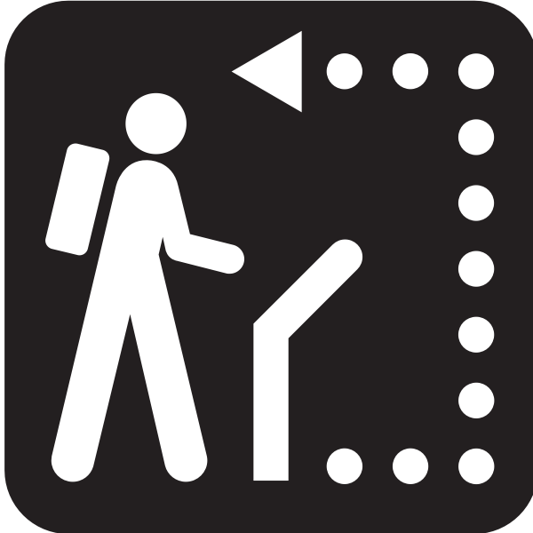 SVG Hiking man icon