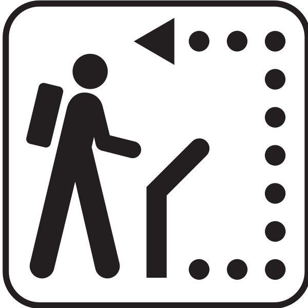 SVG Hiking sign