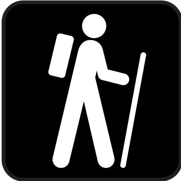 SVG Hiking symbol