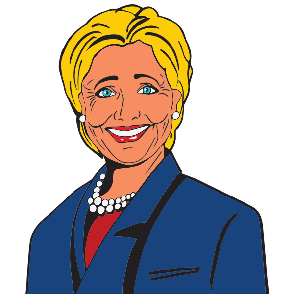 SVG Hillary Clinton Cartoon 2