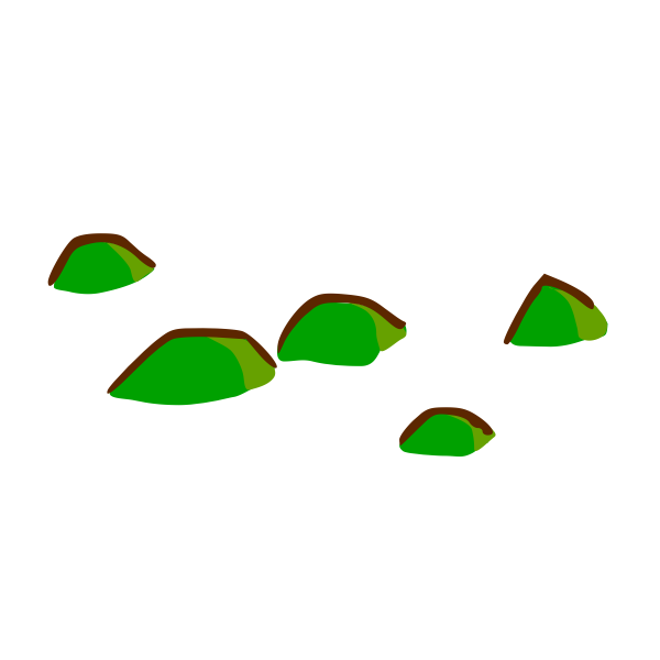 SVG Hills map element vector clip art