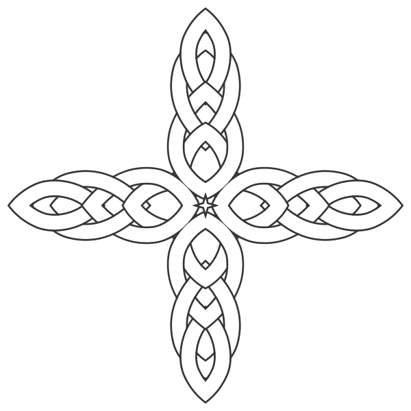 SVG Hilton knot cross