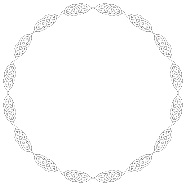 SVG Hilton knot frame image