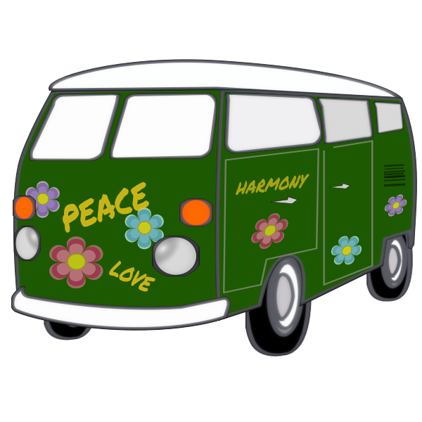 SVG Hippy Van