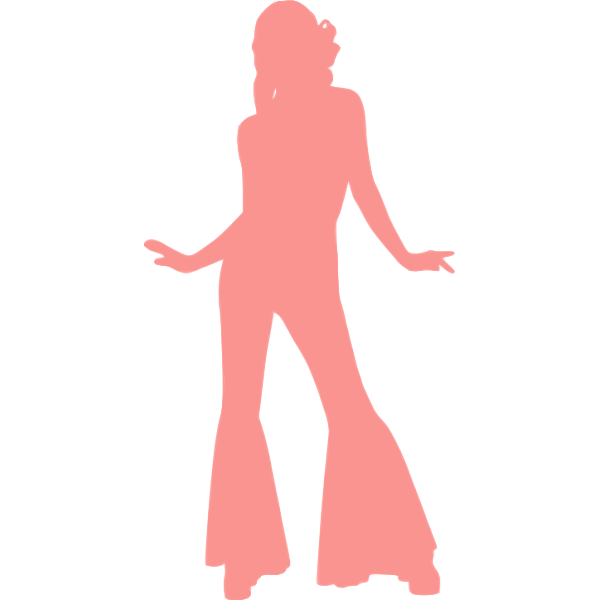 SVG Hipster woman