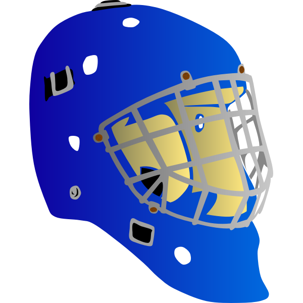 SVG Hockey goalkeeper mask vector