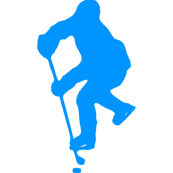 SVG Hockey player silhouette