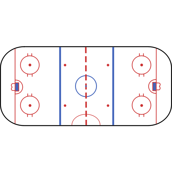 SVG Hockey rink vector clip art