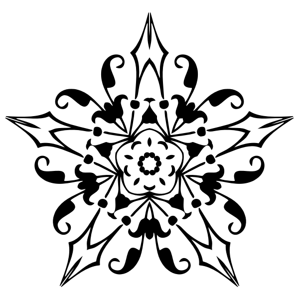 SVG Holiday star