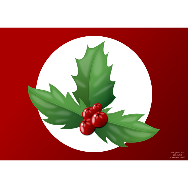 SVG Holly branch