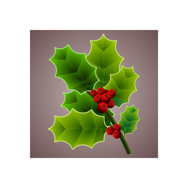 SVG Holly branch image