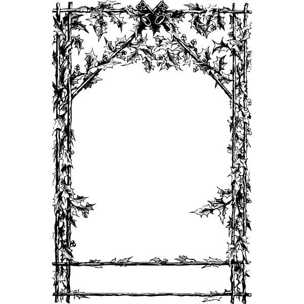 SVG Holly frame