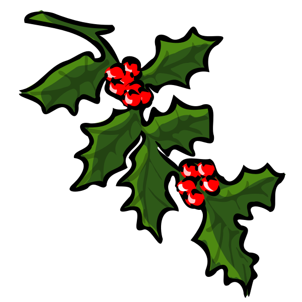 SVG Holly tree for Xmas vector