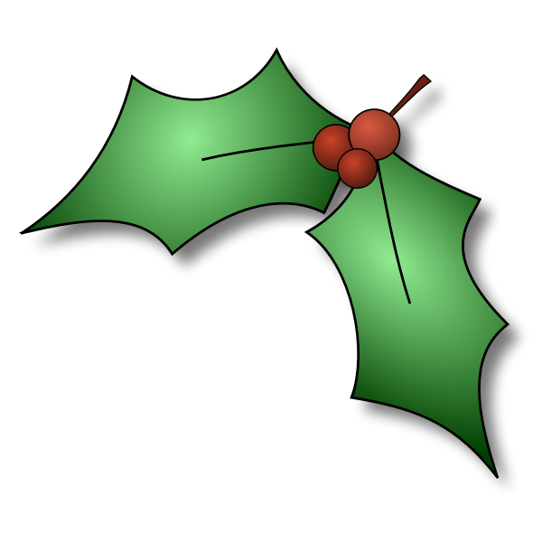 SVG Holly Tree Vector