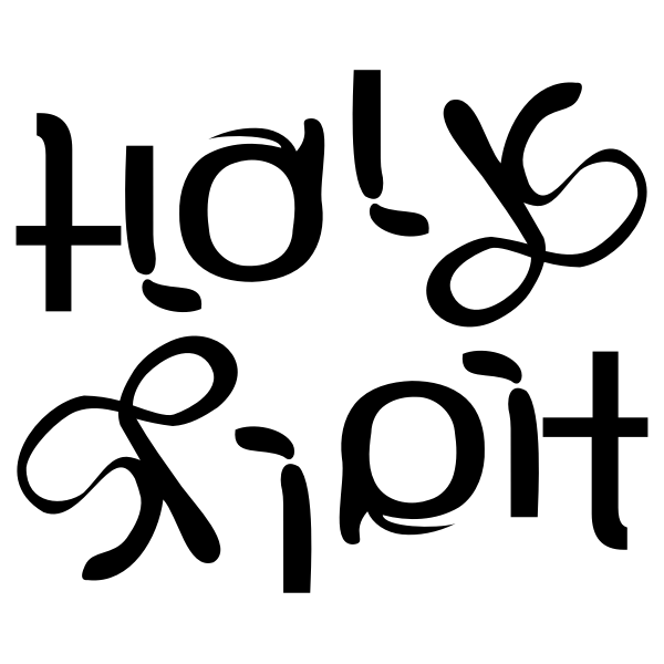 SVG Holy spirit ambigram