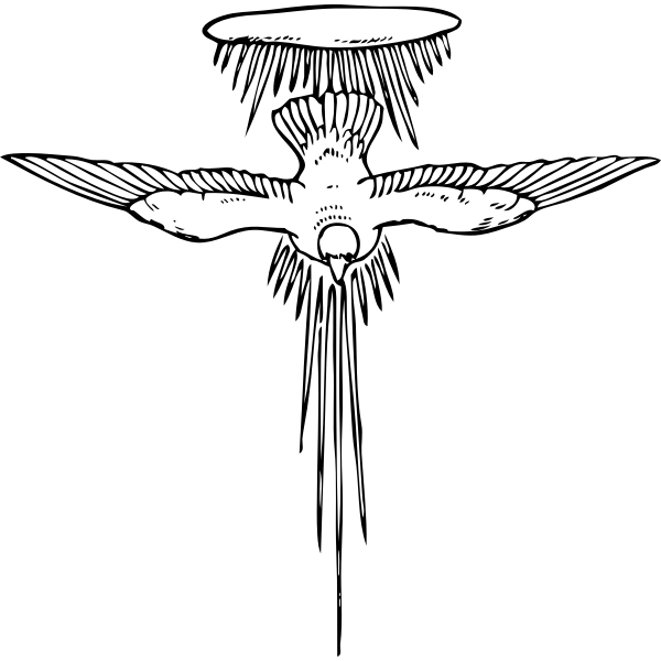 SVG Holy spirit vector image