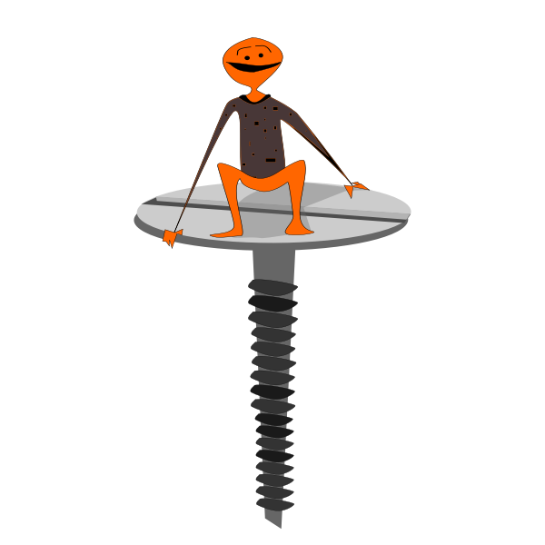 SVG hombre tirafondo sonrie